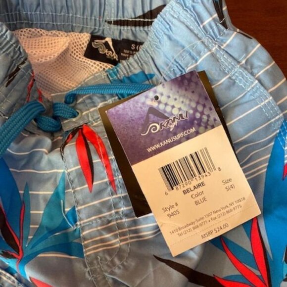 S (4) Kanu Surf Boys' Echo Quick Dry UPF 50+ Beach Swim Trunk - Picture 4 of 5